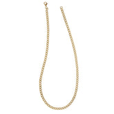24 Stainless Steel Gold IP Plated 4.5mm Curb Chain